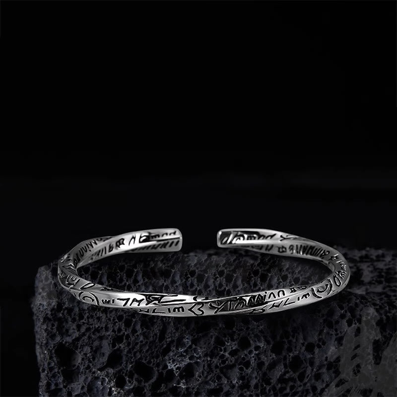 WorldNorse – Handgemachtes Manschettenarmband mit Inschrift