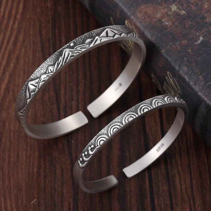 WorldNordisches Berg-Meer-Wellen-Armband