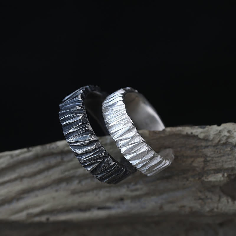 Strukturierter zweifarbiger Ring WorldNorse