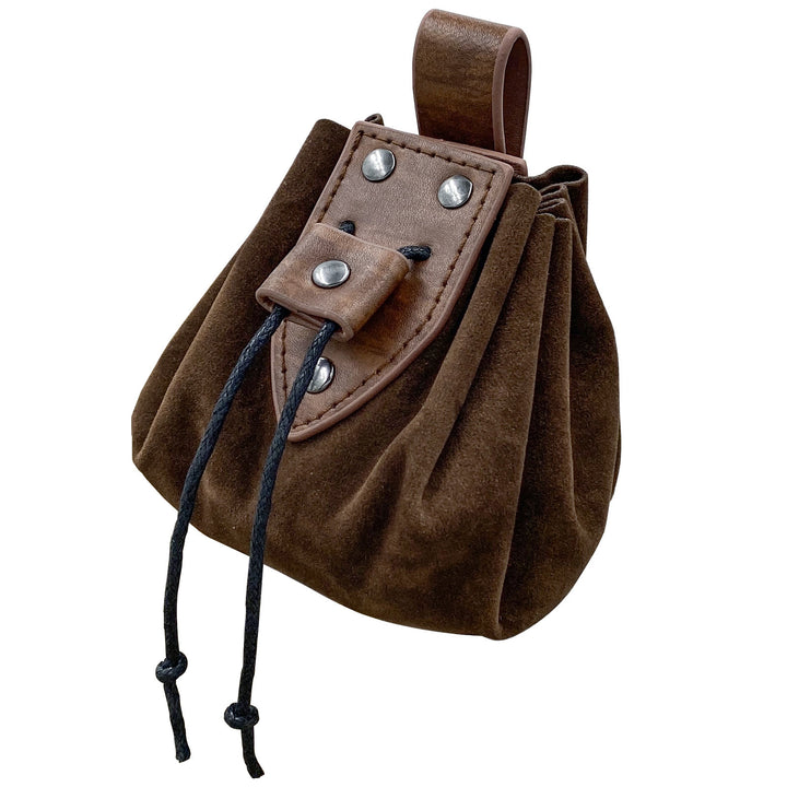 WorldNorse Gürteltasche aus Leder mit Kordelzug