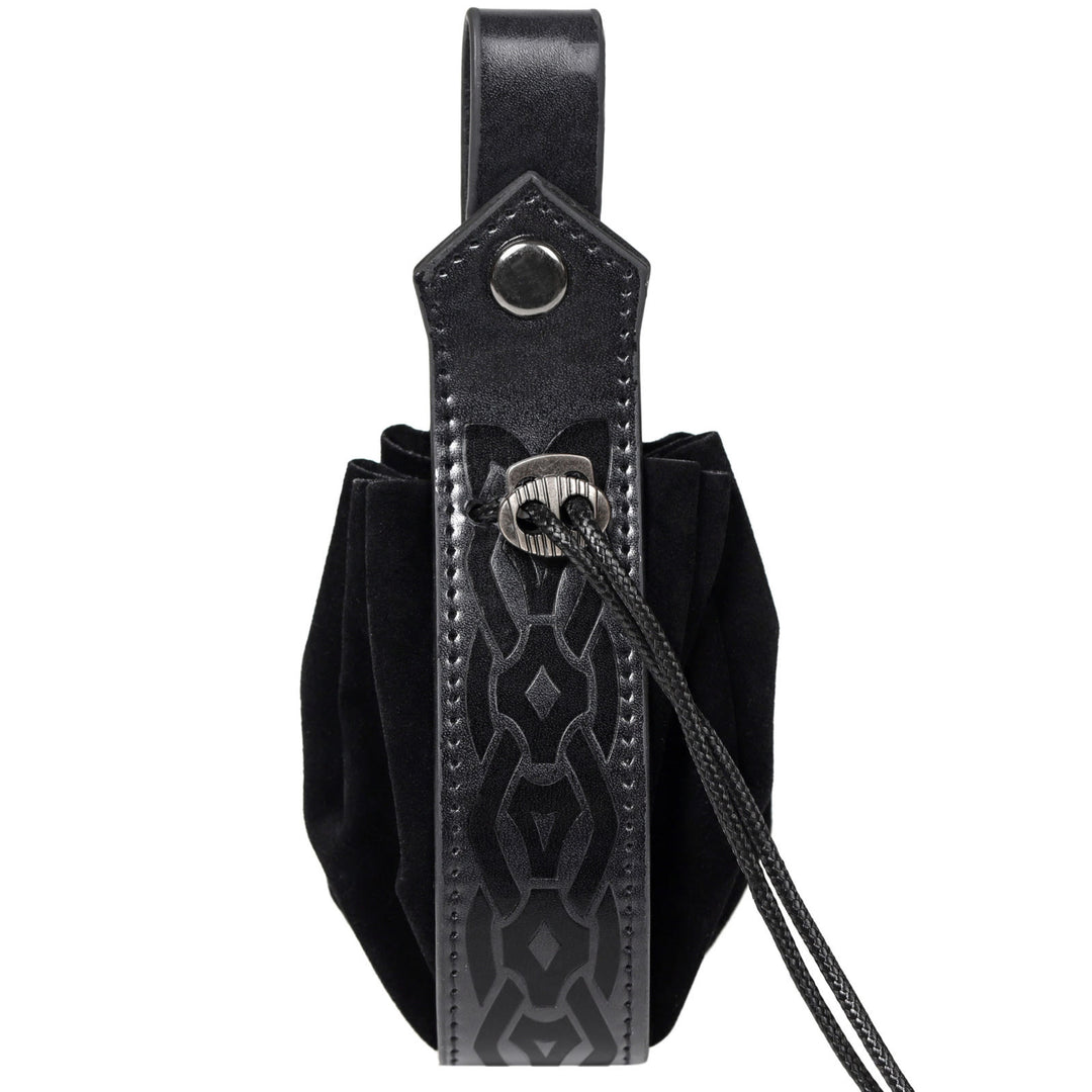 WorldNorse – Gürteltasche aus Leder mit Kordelzug