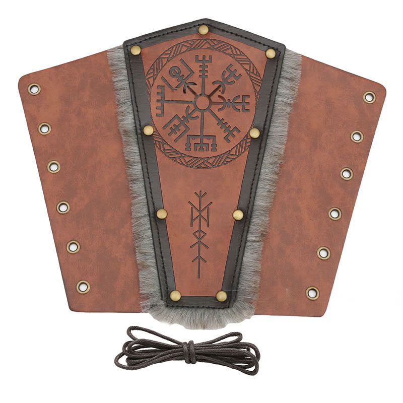 WorldNorse Vegvisir Guard Armschienen aus Ökoleder
