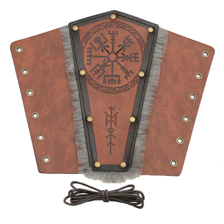 WorldNorse Vegvisir Guard Armschienen aus Ökoleder