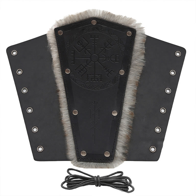 WorldNorse Vegvisir Guard Armschienen aus Ökoleder