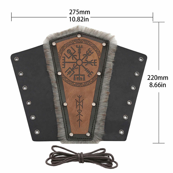 WorldNorse Vegvisir Guard Armschienen aus Ökoleder