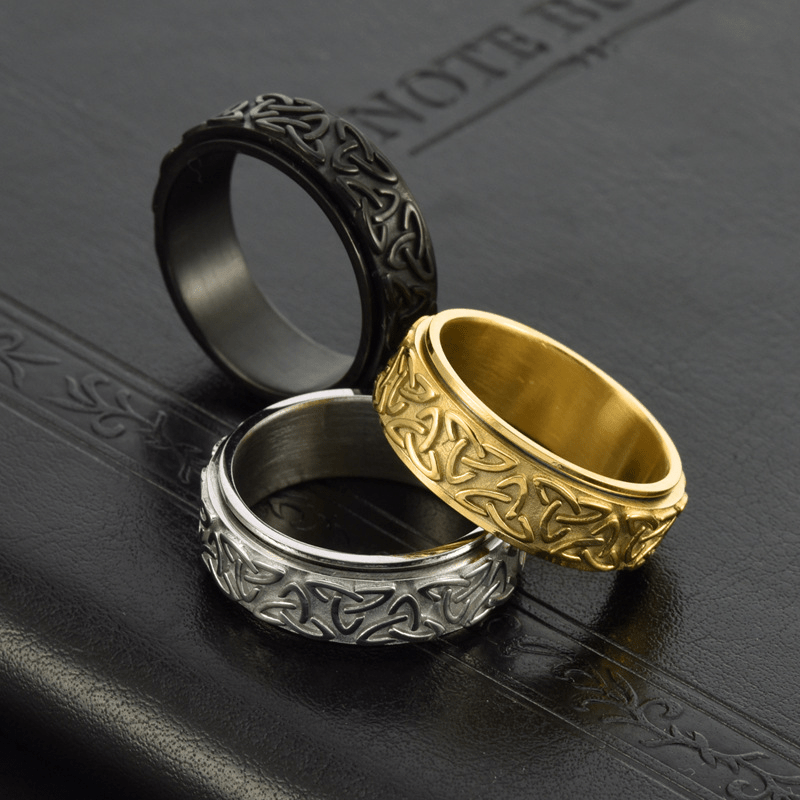 WorldNorse Viking Triquetra Spinnerring