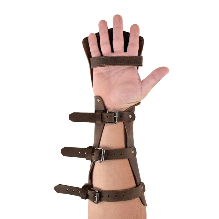 WorldNorse Handschutz Armschienen aus Ökoleder