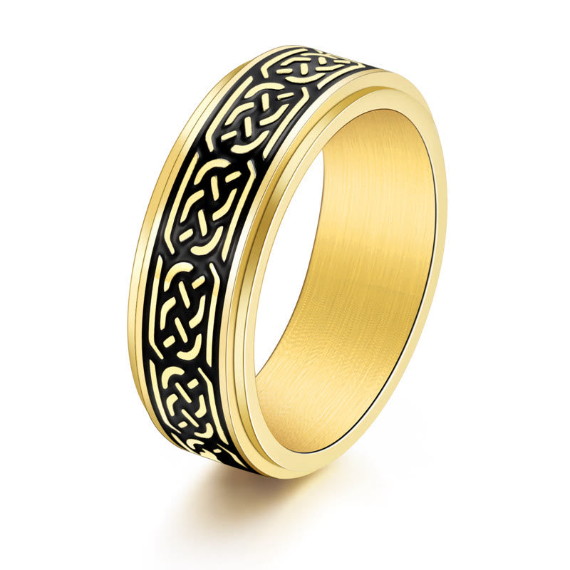 WorldNorse Keltischer Knoten Edelstahl Drehring