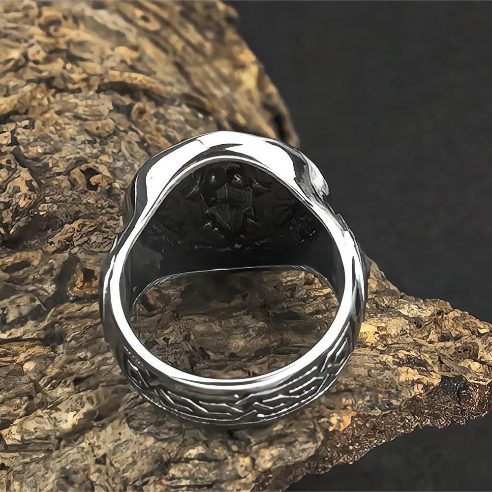 WorldNorse Odin Kopf Keltischer Knoten Valknut Ring
