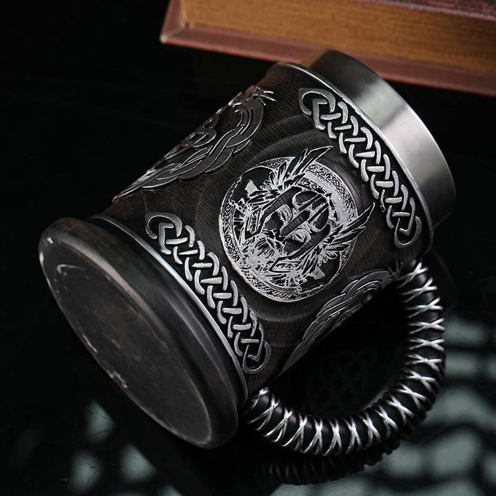 WorldNorse Viking Thor und Odin Keltischer Knoten Tasse