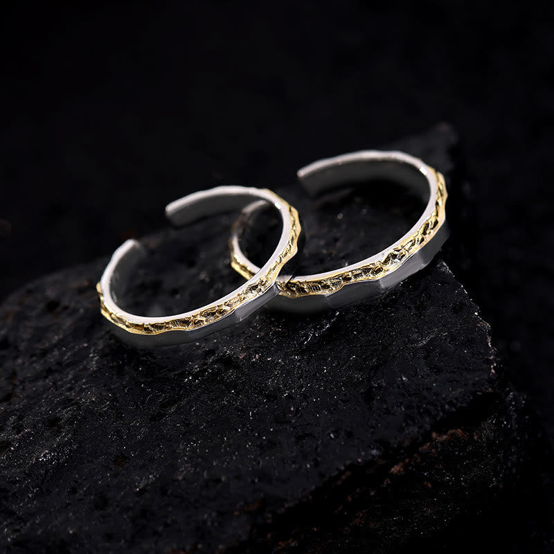 WorldNorse Gravur Zweifarbiger Ring