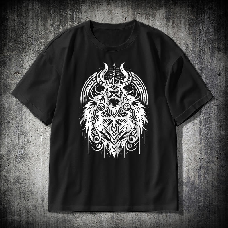 WorldNorse T-Shirt im Wikinger-Stil mit Odin-Krieger