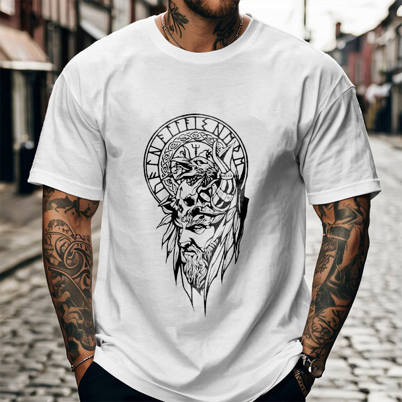 WorldNorse Vegvisir Wolve Keltisches T-Shirt
