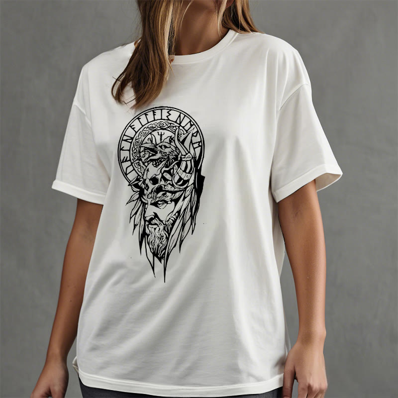 WorldNorse Vegvisir Wolve Keltisches T-Shirt