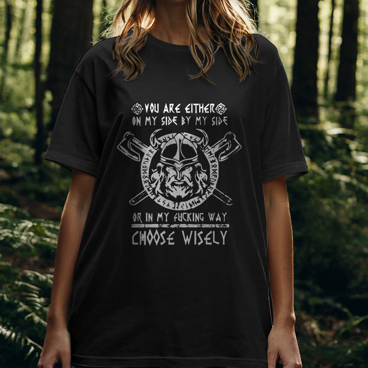 WorldNorse Vikings Rune Odin Symbol Axt T-shirt