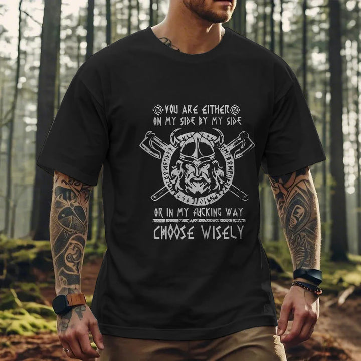 WorldNorse Vikings Rune Odin Symbol Axt T-shirt