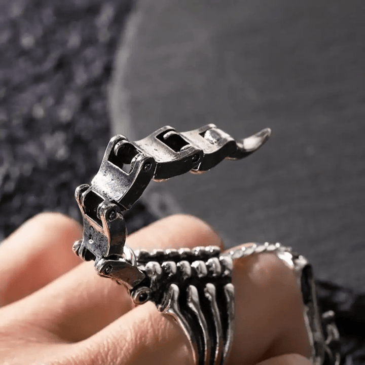 WorldNorse Gothic Skorpionschwanz verstellbarer Ring