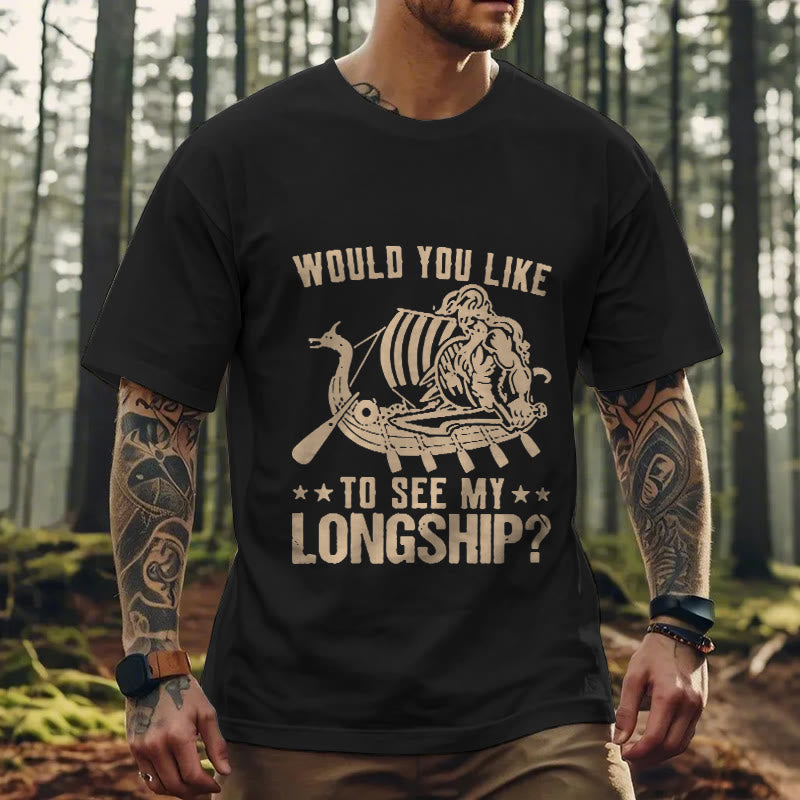 WorldNorse Mein Langschiff Wikinger Leben T-shirt