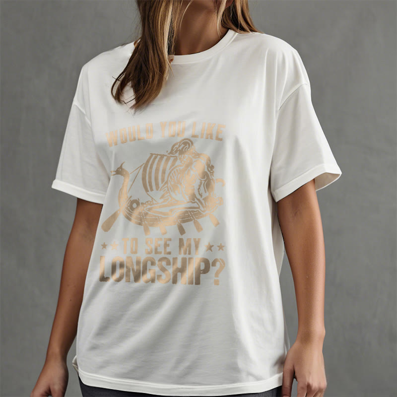 WorldNorse Mein Langschiff Wikinger Leben T-shirt