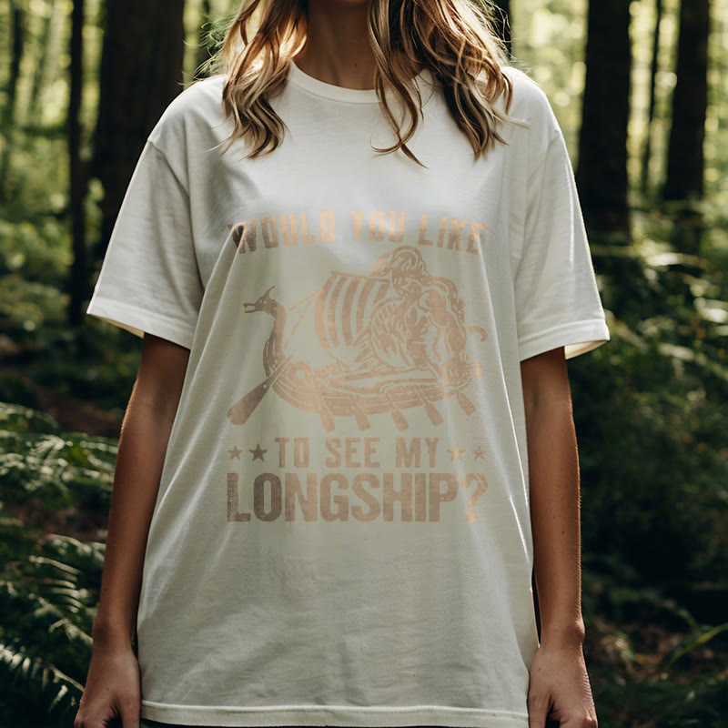 WorldNorse Mein Langschiff Wikinger Leben T-shirt