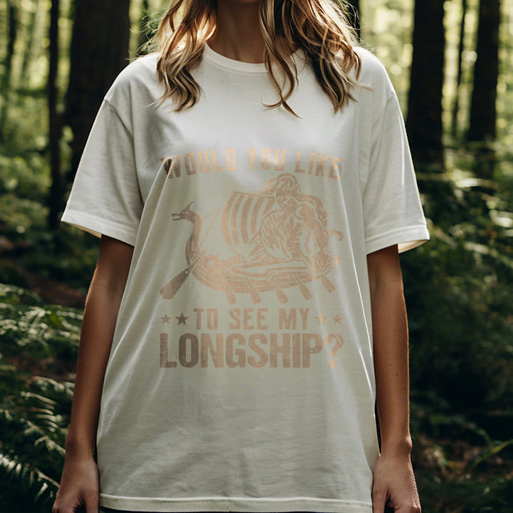 WorldNorse Mein Langschiff Wikinger Leben T-shirt