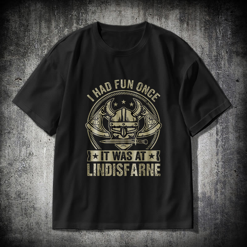 Lustiges T-Shirt mit nordischem Wikinger-Krieger-Motiv