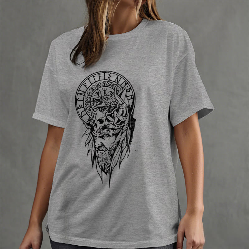 WorldNorse Vegvisir Wolve Keltisches T-Shirt