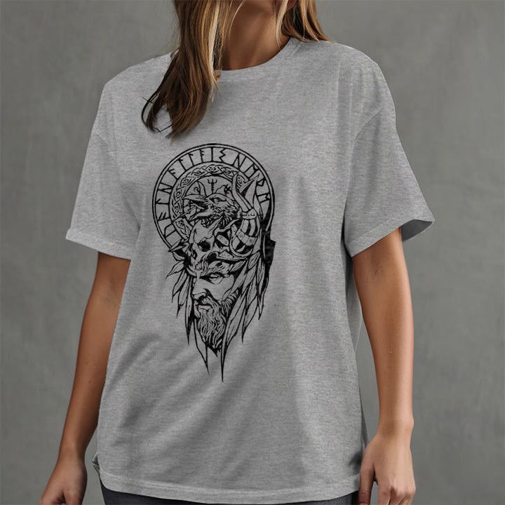 WorldNorse Vegvisir Wolve Keltisches T-Shirt