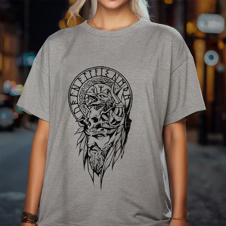 WorldNorse Vegvisir Wolve Keltisches T-Shirt