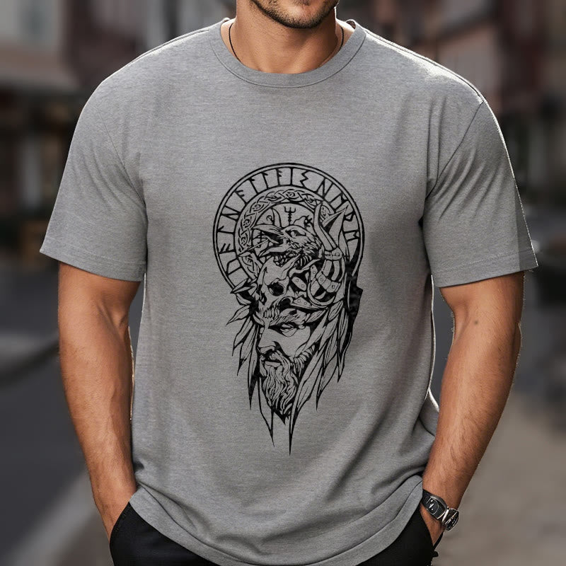 WorldNorse Vegvisir Wolve Keltisches T-Shirt