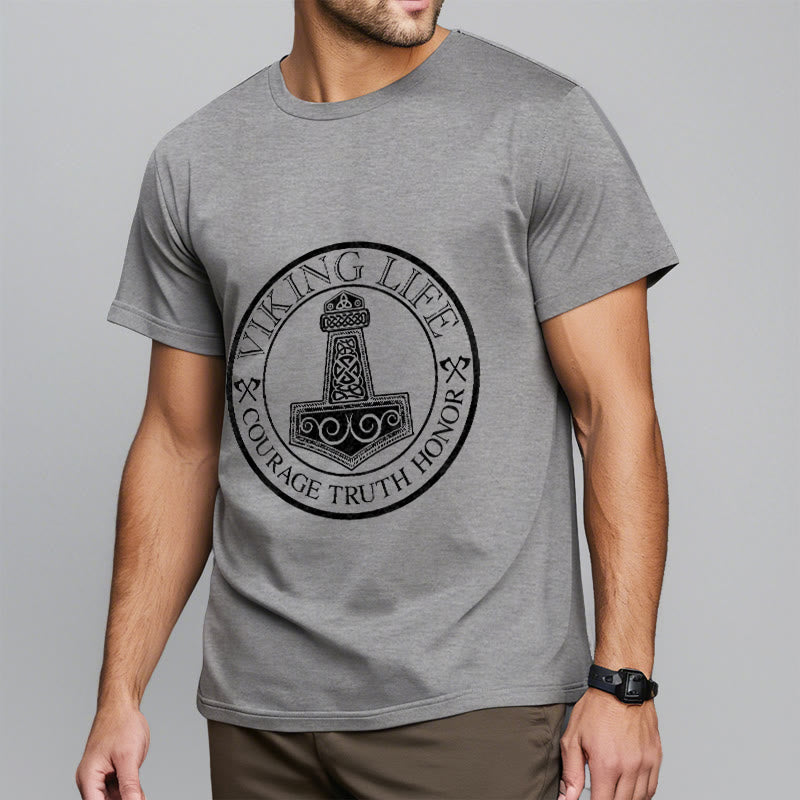 WorldNorse Viking Honor Thors Hammer T-Shirt