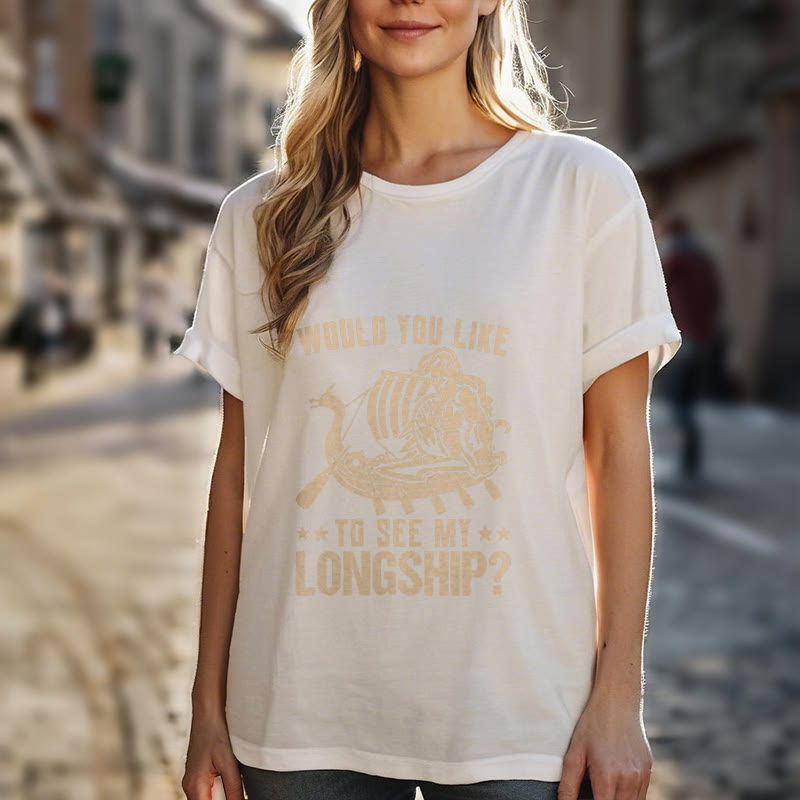 WorldNorse Mein Langschiff Wikinger Leben T-shirt
