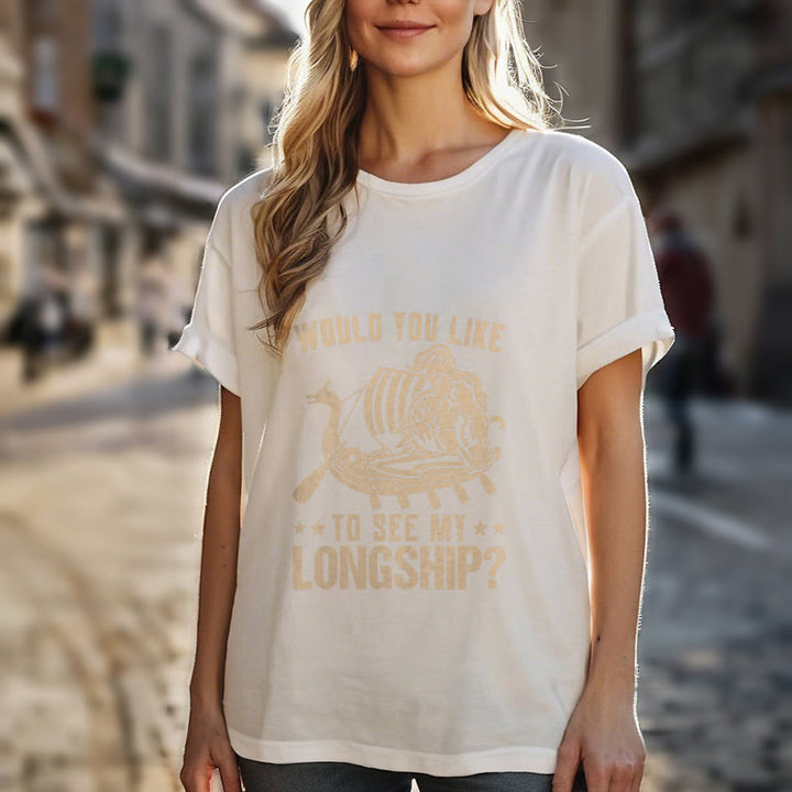 WorldNorse Mein Langschiff Wikinger Leben T-shirt