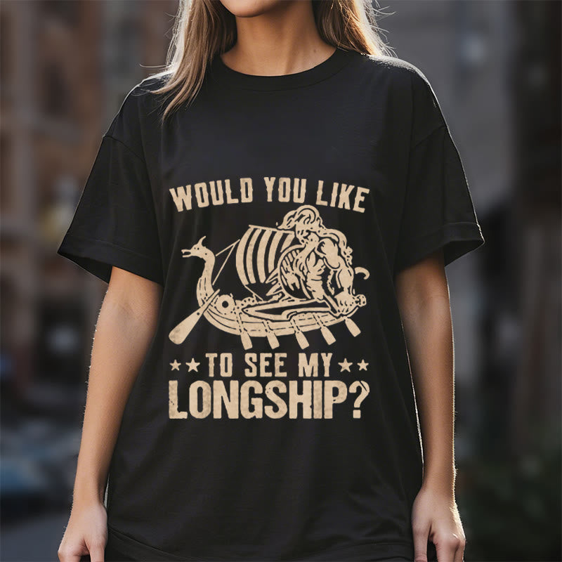 WorldNorse Mein Langschiff Wikinger Leben T-shirt