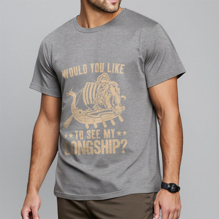 WorldNorse Mein Langschiff Wikinger Leben T-shirt