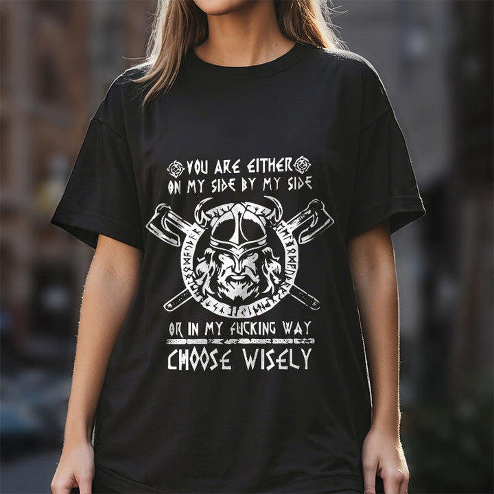 WorldNorse Vikings Rune Odin Symbol Axt T-shirt