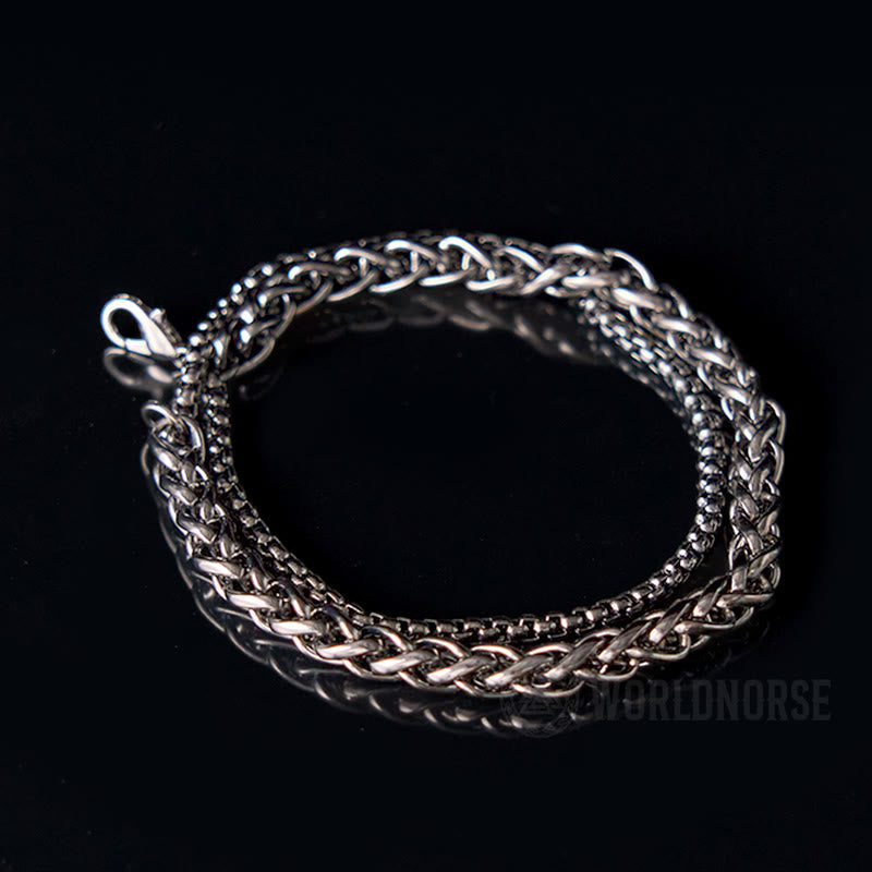 WorldNorse Doppellagiges Kielkettenarmband