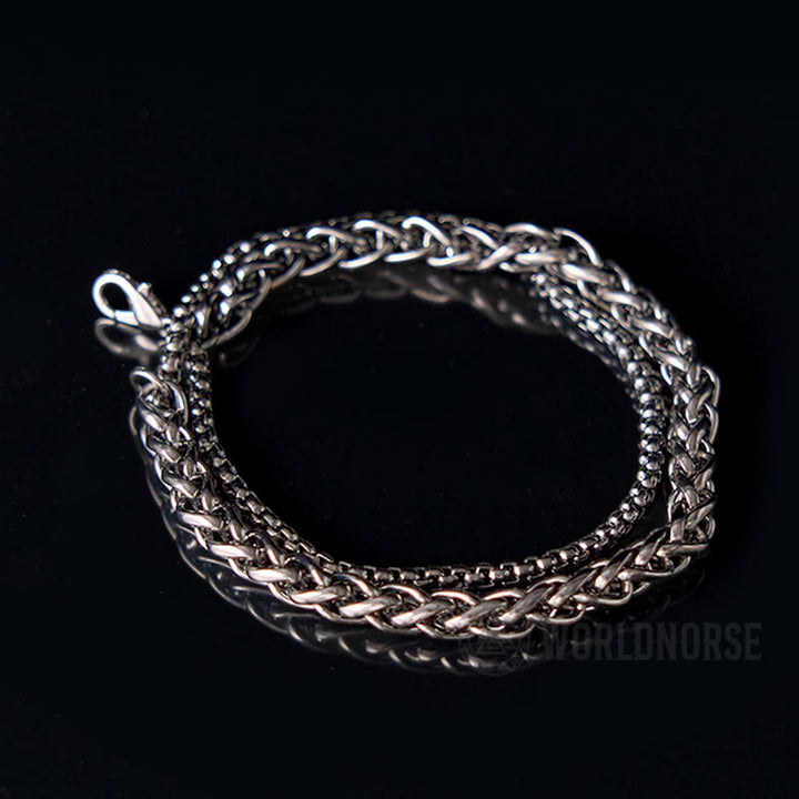 WorldNorse Doppellagiges Kielkettenarmband