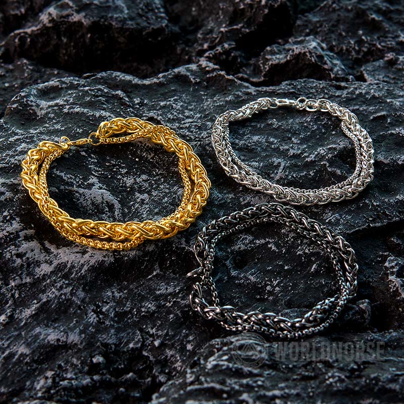 WorldNorse Doppellagiges Kielkettenarmband