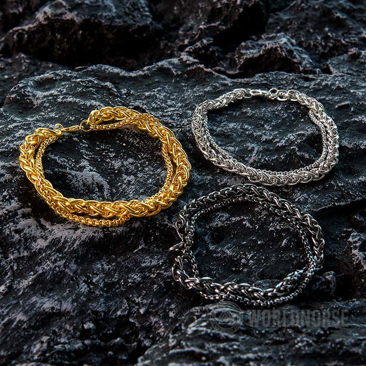 WorldNorse Doppellagiges Kielkettenarmband