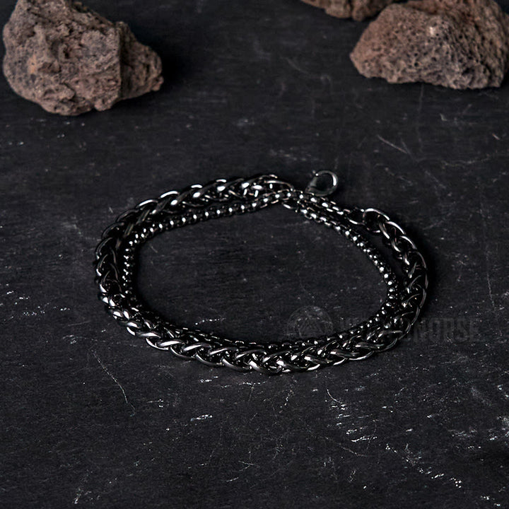WorldNorse Doppellagiges Kielkettenarmband