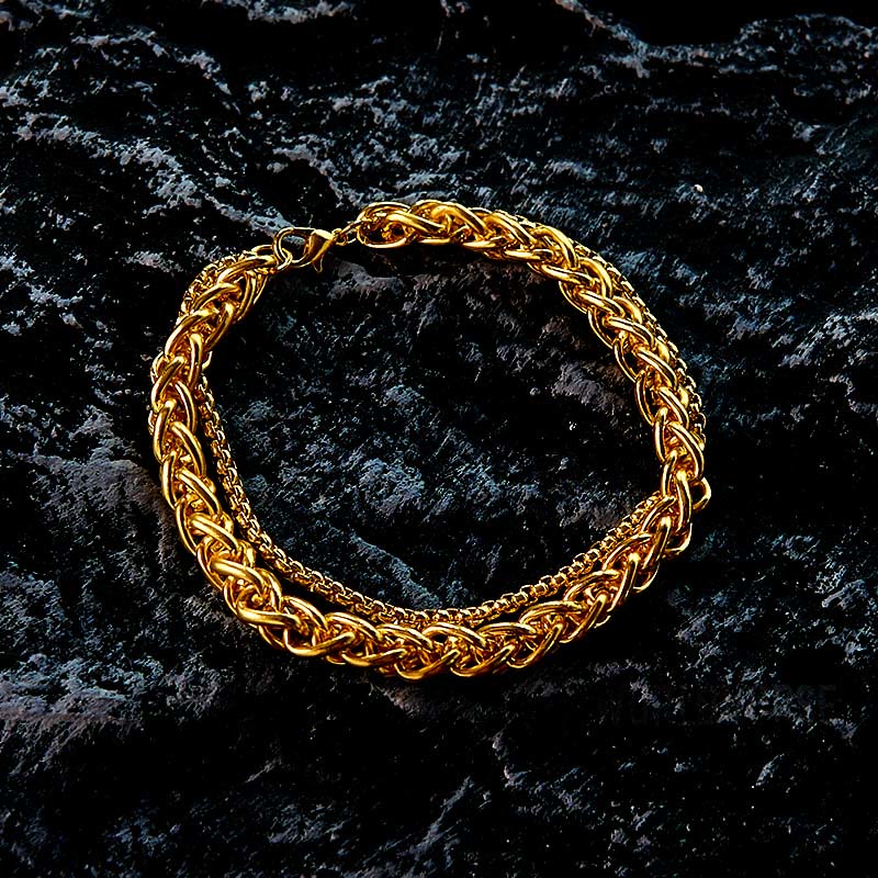 WorldNorse Doppellagiges Kielkettenarmband