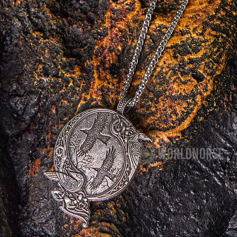 WorldNorse Odin Wikinger- Raven Halskette