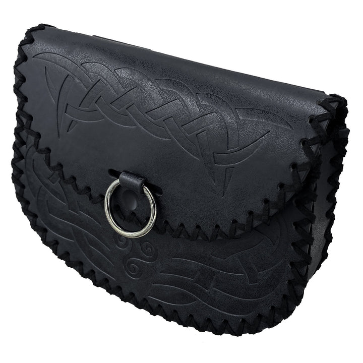 WorldNorse Keltischer Knoten Jormungandr Gürteltasche Ledertasche