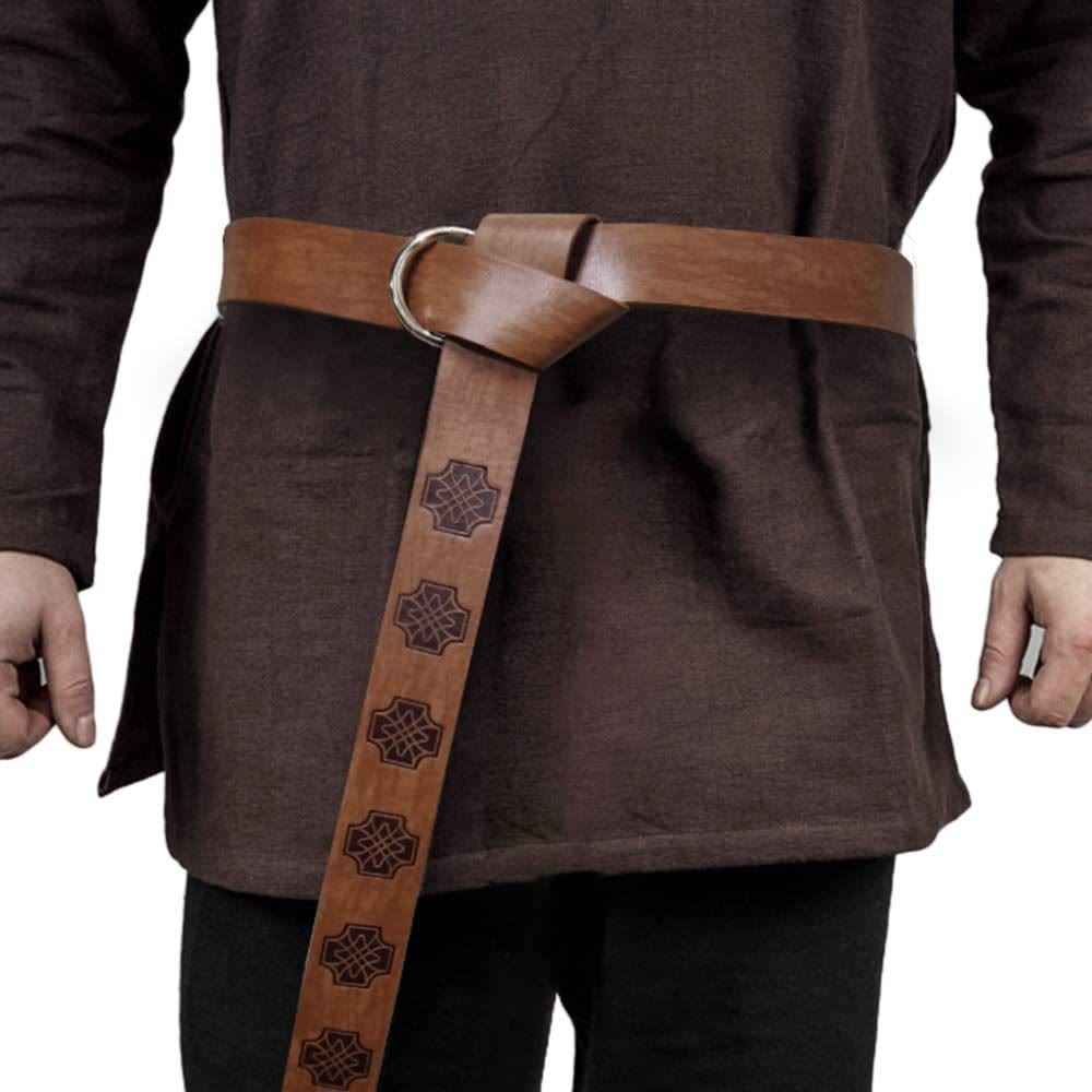 WorldNorse – Gürtel mit geprägtem Keltischer Knoten aus der Wikingerwelt
