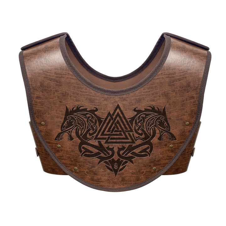 WorldNorse Keltischer Knoten Vegvisir Wolves Brustpanzer