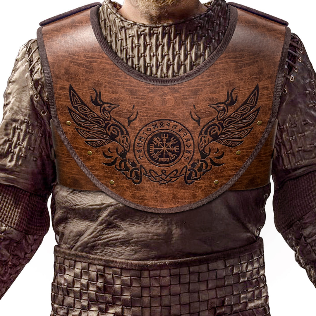 WorldNorse Keltischer Knoten Vegvisir Wolves Brustpanzer