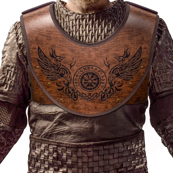 WorldNorse Keltischer Knoten Vegvisir Wolves Brustpanzer