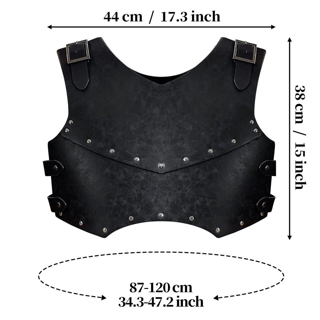WorldNorse Retro Söldnerritter Brustpanzer aus Leder
