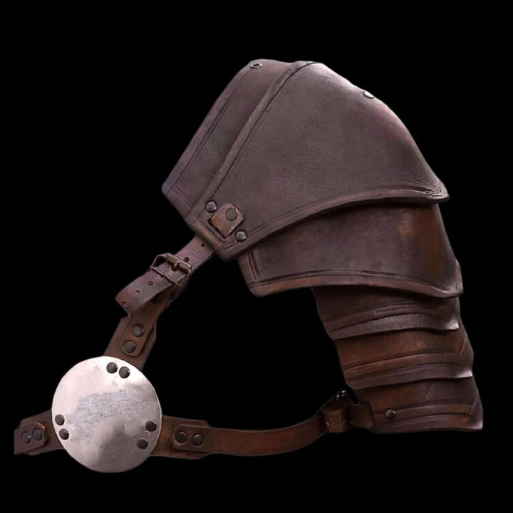 WorldNorse Mittelalter Steampunk Boldron-Rüstung mit einer Schulter